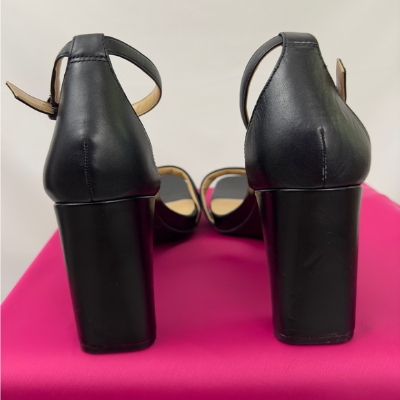 Naturalizer Women's “Joy” Black Leather 4” Heeled Sandal 0.5” platform S… - Picture 10 of 12